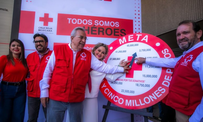 Rubén Rocha pone en marcha la Colecta Nacional de Cruz Roja en Sinaloa