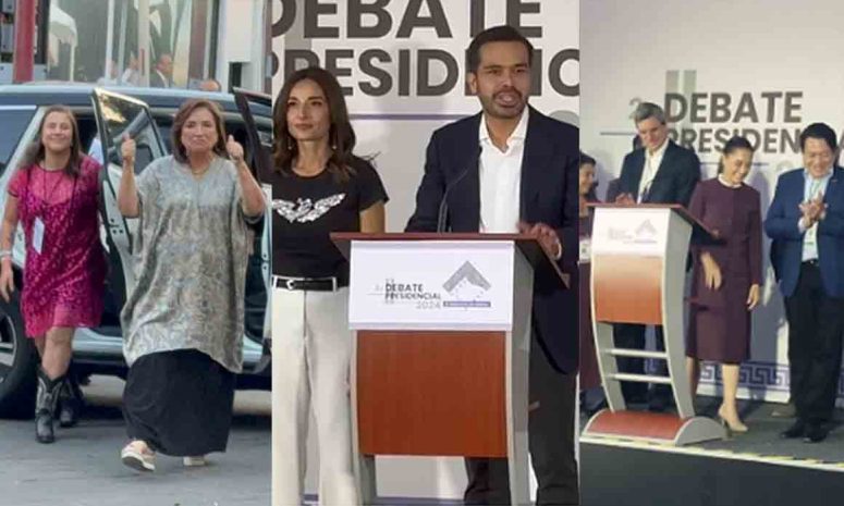 Los 3 candidatos llegan al segundo Debate Presidencial
