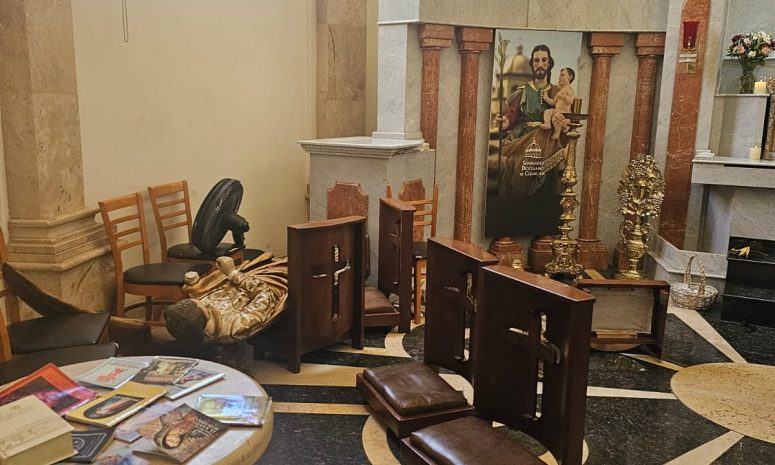 Iglesia del padre Cuco en Culiacán es vandalizada 