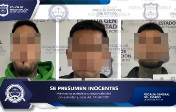 Detienen a 3 hombres acusados de quitar la vida a una mujer en SLP ...