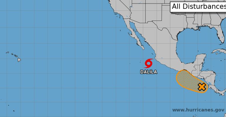 Se aleja Dalila de costas nacionales, pero pudiera dejar fuertes lluvias