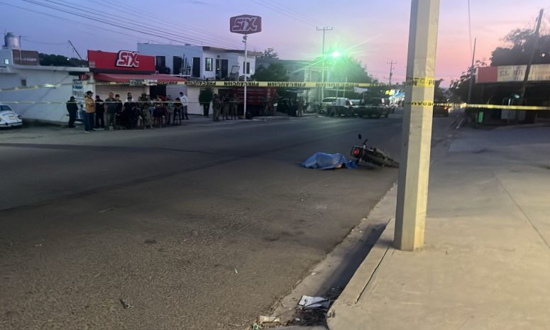 Matan a balazos a un joven motociclista en Culiacán