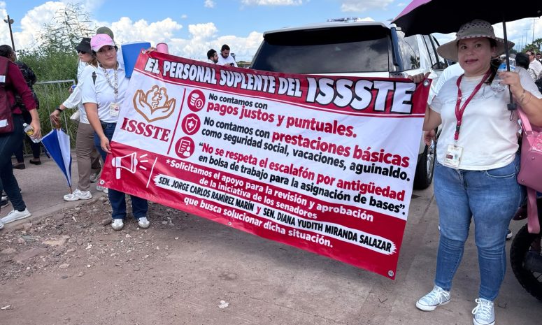 Suplentes del ISSSTE exigen bases y respeto a su antigüedad