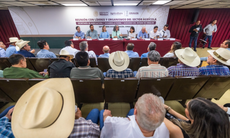 Sinaloa: inicia reunión de gobierno estatal y federal con agricultores