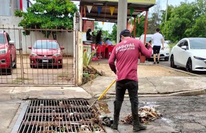 Refuerza Ayuntamiento labores ante pronóstico de lluvias en Culiacán